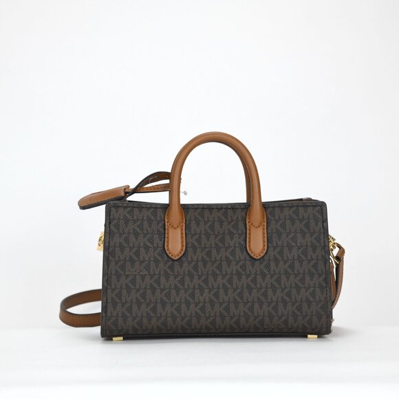 Michael Kors Scarlett Logo Extra Small East West Crossbody Bag - Brn/Acorn - Picture 3 of 11